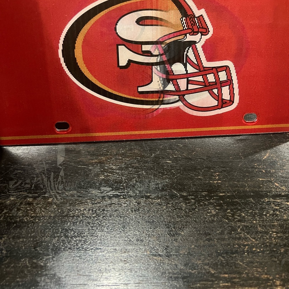 San Francisco 49ers Lenticular Auto Tag, NFL Licensed By RICO Industries - NEW